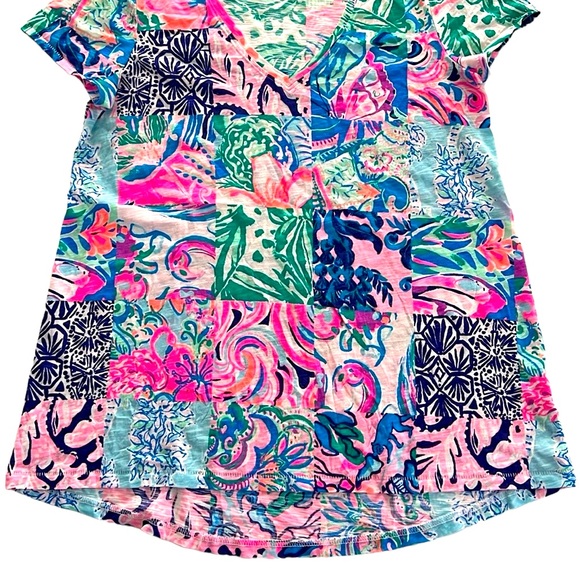NWOT Lilly Pulitzer Etta V-Neck Top - Picture 4 of 8
